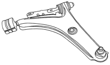 SUZUKI 4520960E01 Suspension Control Arm-Lower